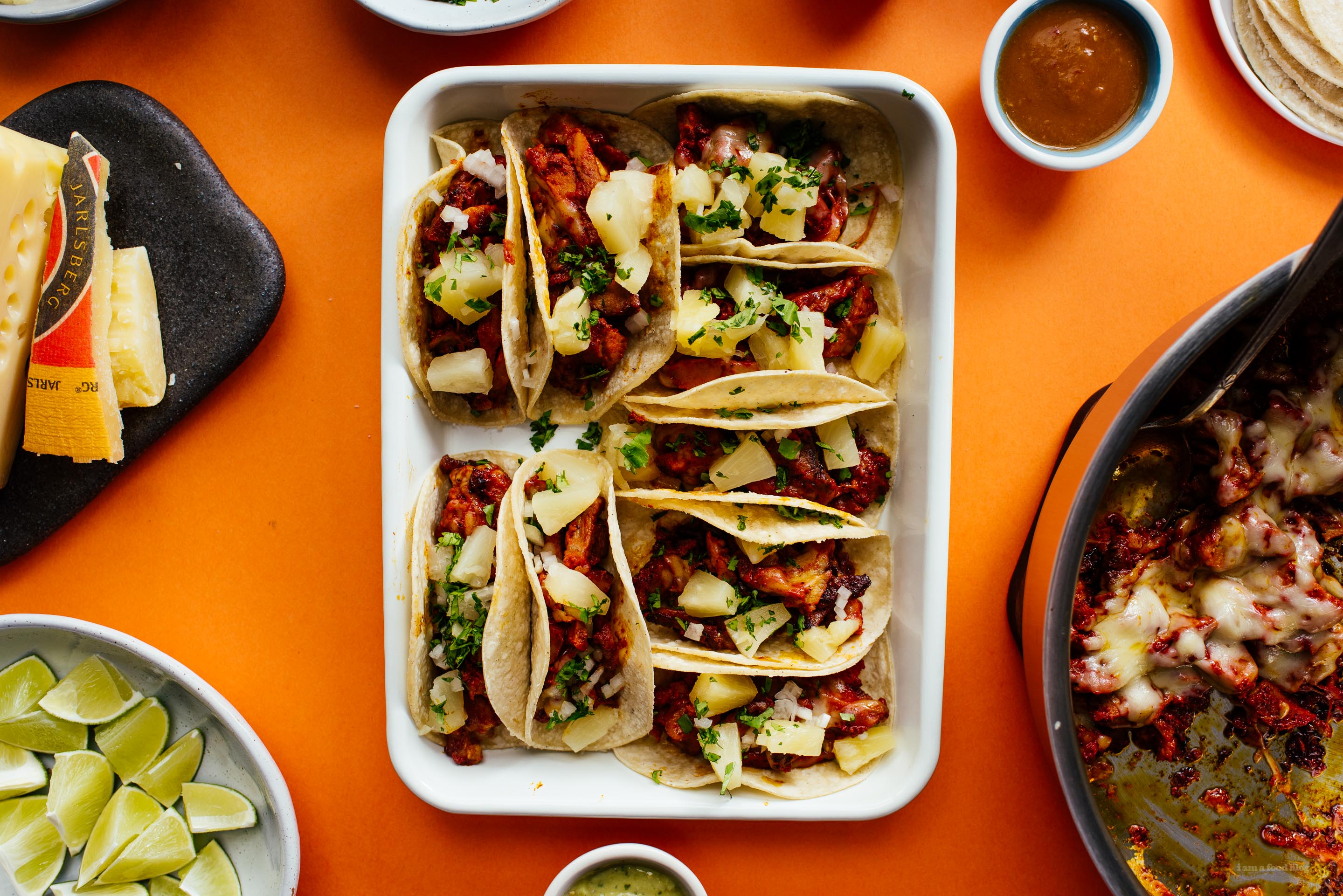 Cheesy Tacos Al Pastor Recipe - sharefavoritefood.com