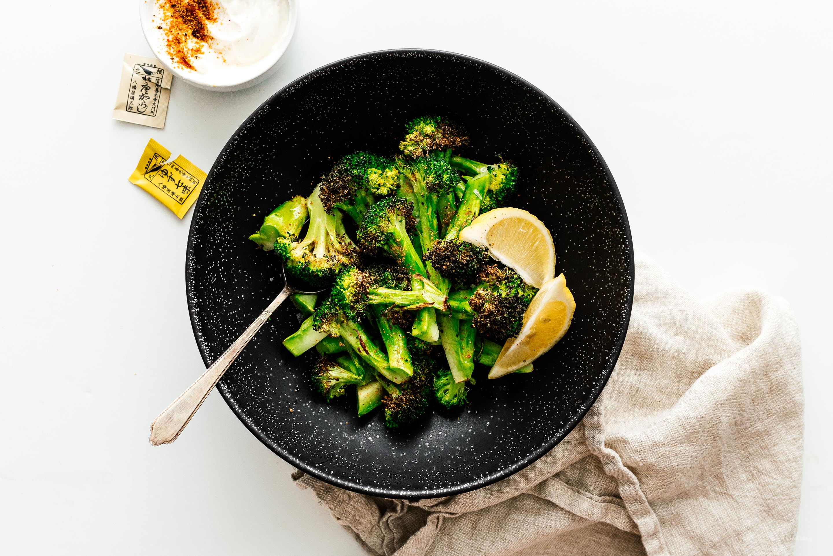 Air Fryer Roasted Broccoli | sharefavoritefood.com