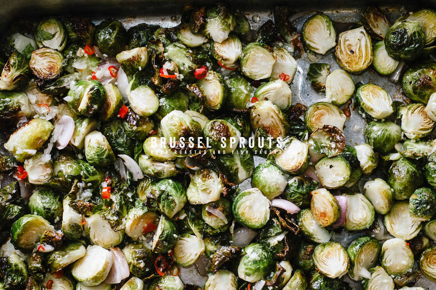 oven roasted brussel sprouts with fish sauce recipe - sharefavoritefood.com