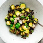 air fryer brussels sprouts | sharefavoritefood.com