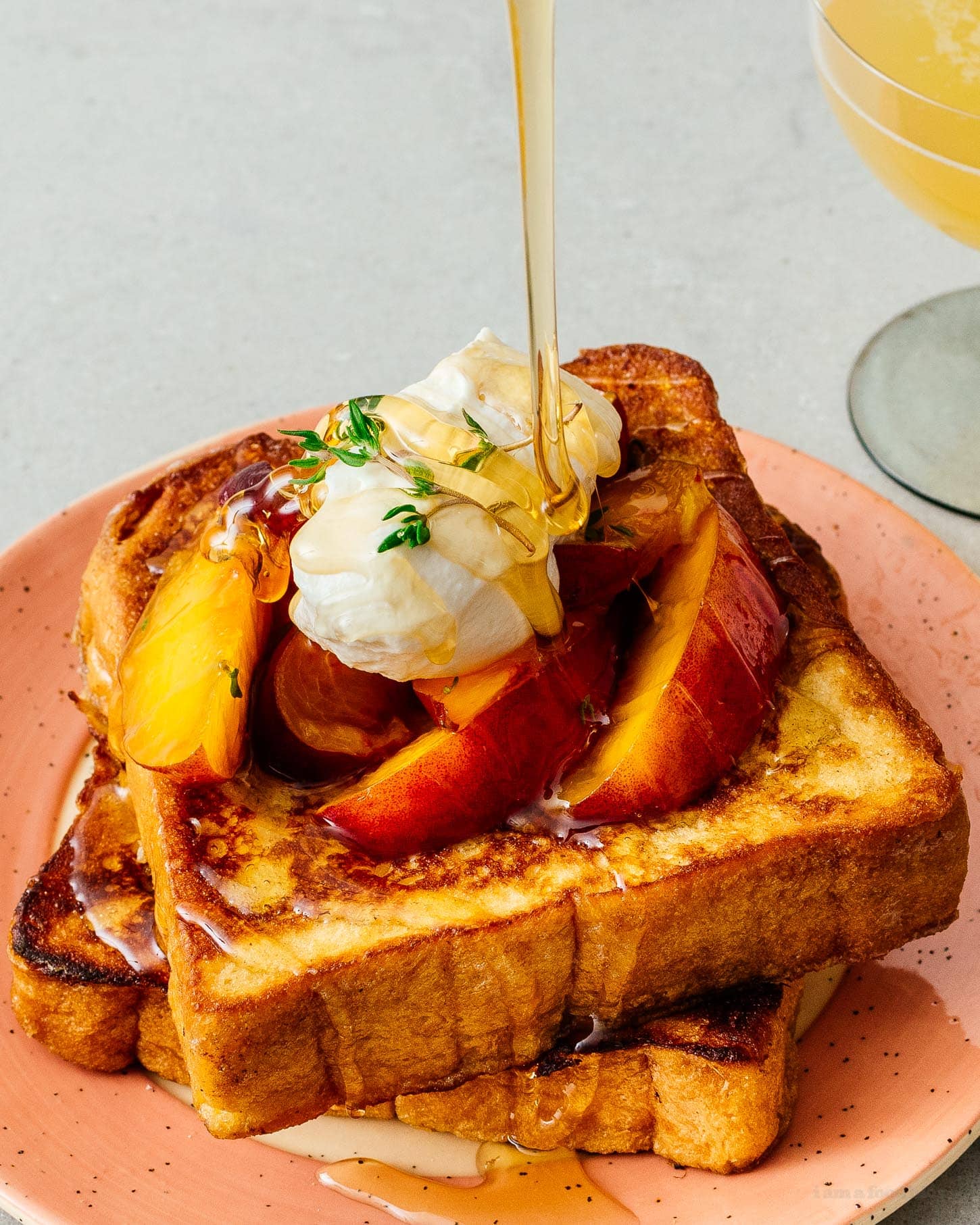 brioche french toast with honey | sharefavoritefood.com