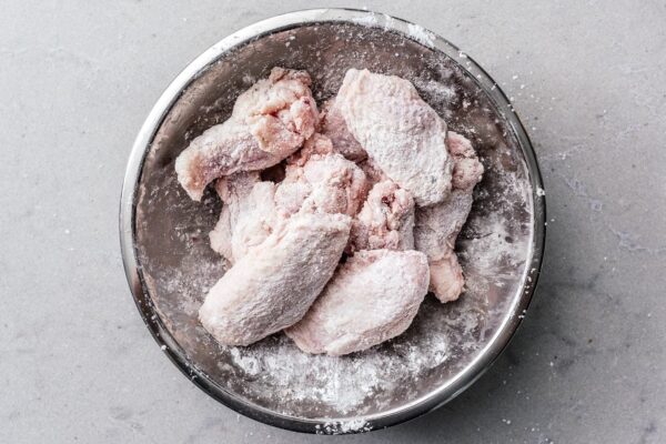 coating chicken for air frying | sharefavoritefood.com