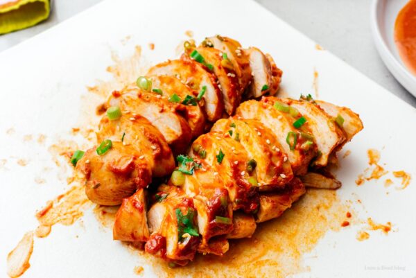Sliced instant pot chicken breast | sharefavoritefood.com