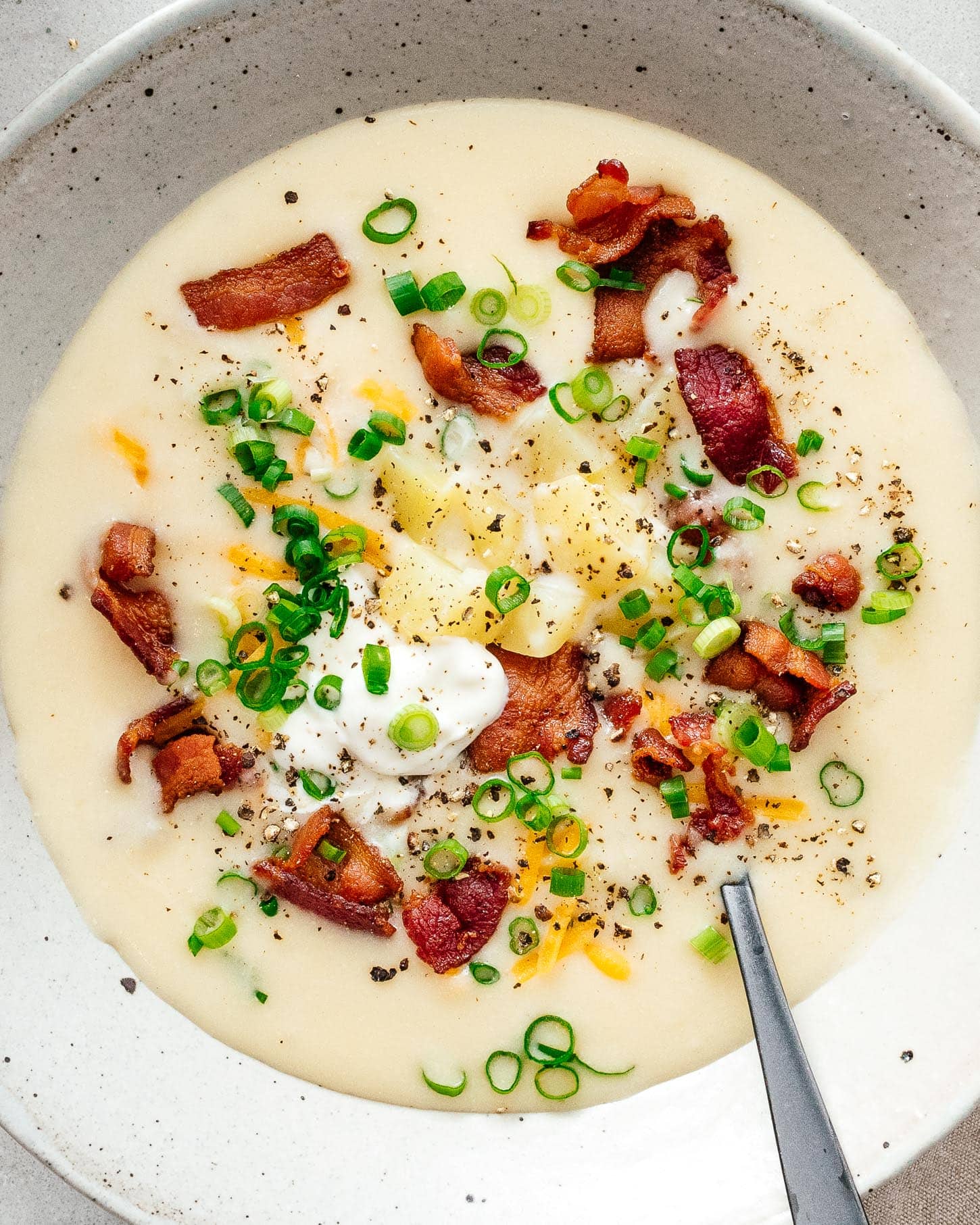 loaded potato soup | sharefavoritefood.com
