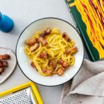 udon carbonara recipe | sharefavoritefood.com