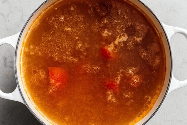 bun rieu soup seasoned | sharefavoritefood.com